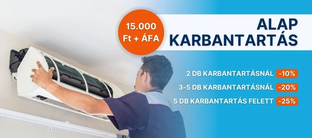 Klíma karbantartás akció - minél több klíma, annál nagyobb kedvezmény!