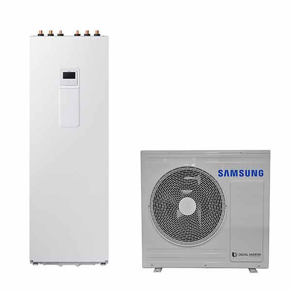 Samsung CLimateHub SpLit EHS AE260RNWSEG/AE040RXEDEG Osztott Levegő-Víz Hőszivattyú 260 Literes HMV Tárolóval 1 Fázis 5KW