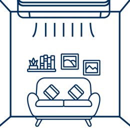 Mennyezeti-parapet split klíma